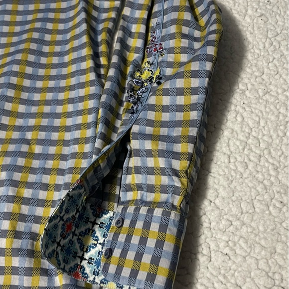 Robert Graham knowledge wisdom truth long sleeve size XL blue and gold - Picture 2 of 13